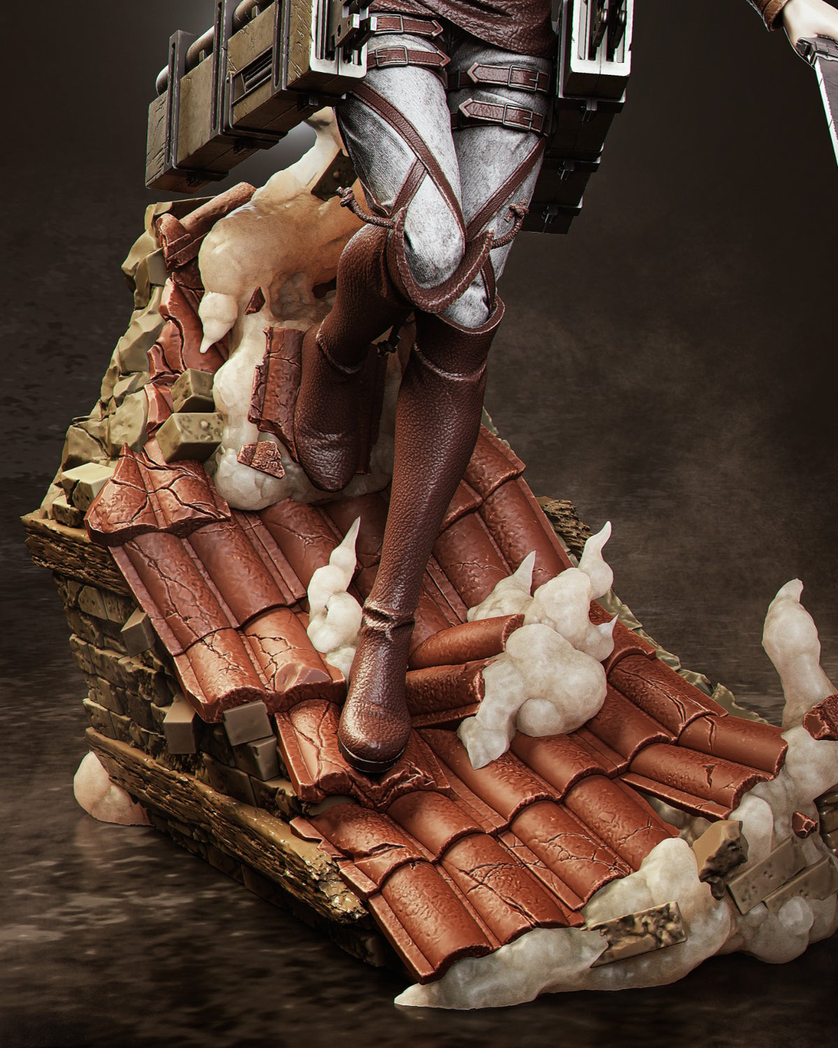 Mikasa and Levi Diorama | 3D Printed Resin Figure | CA3D Studios | Nerdy Creations