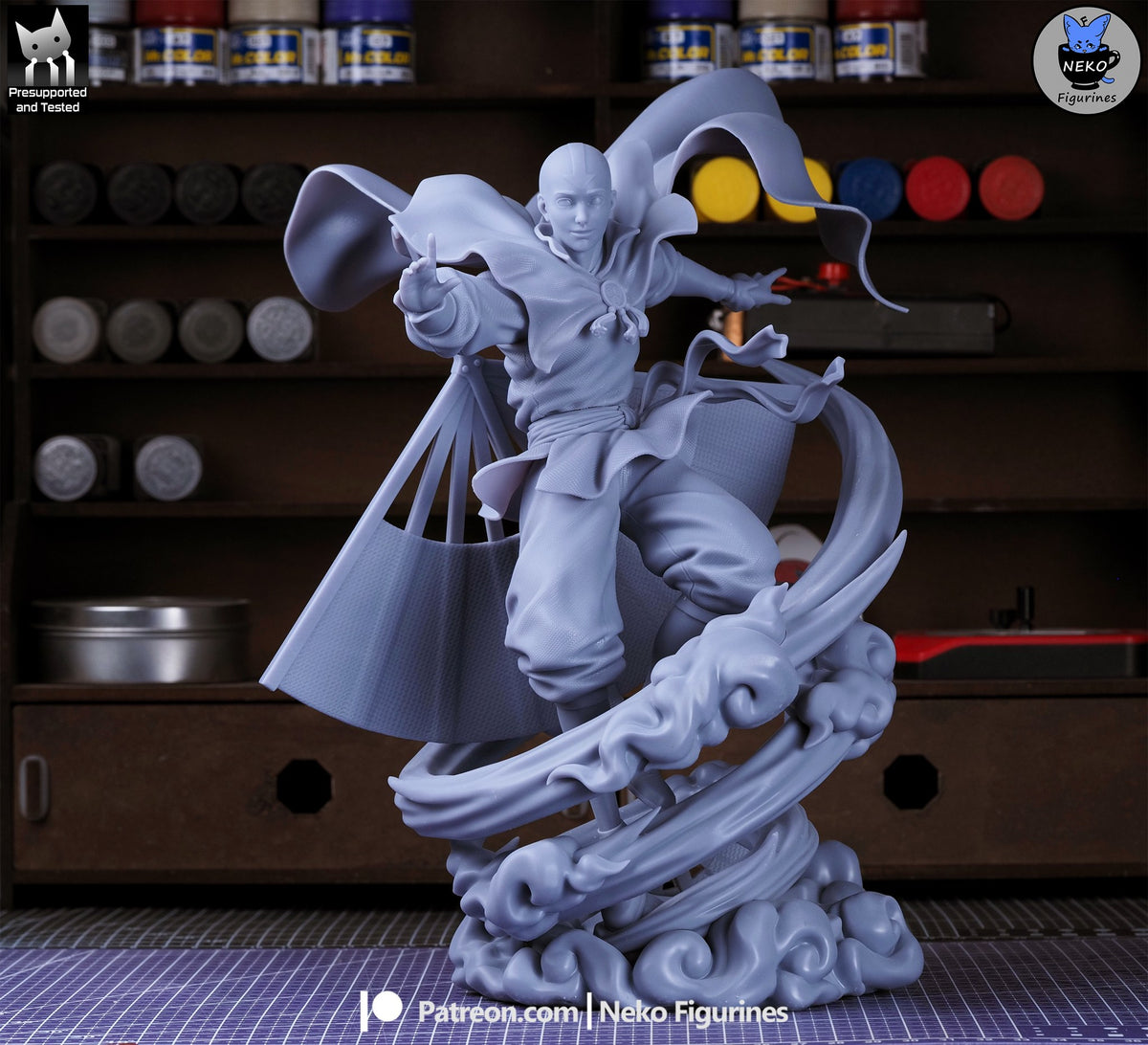 Aang resin figure