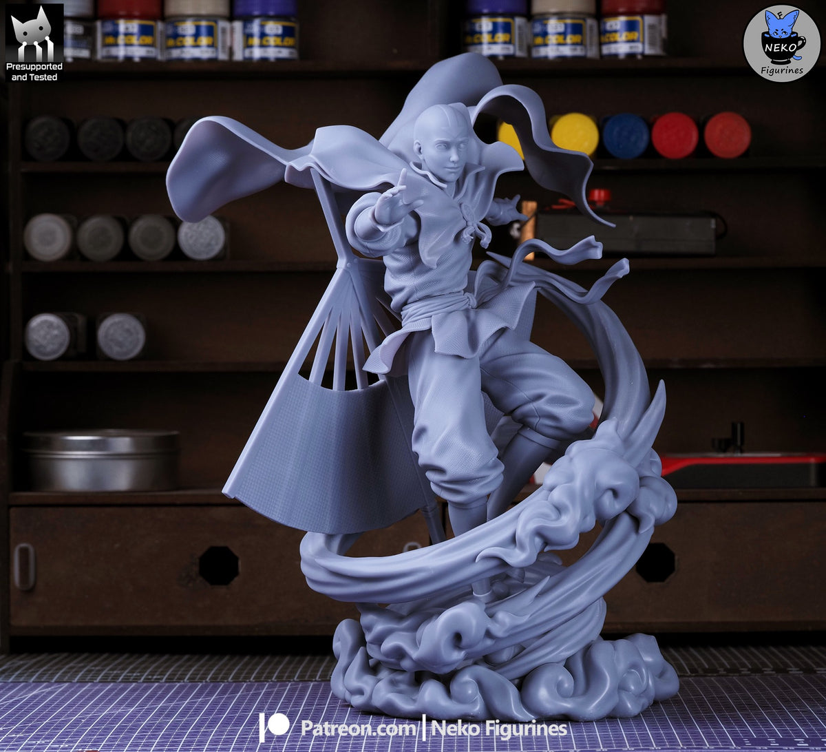 Aang resin figure