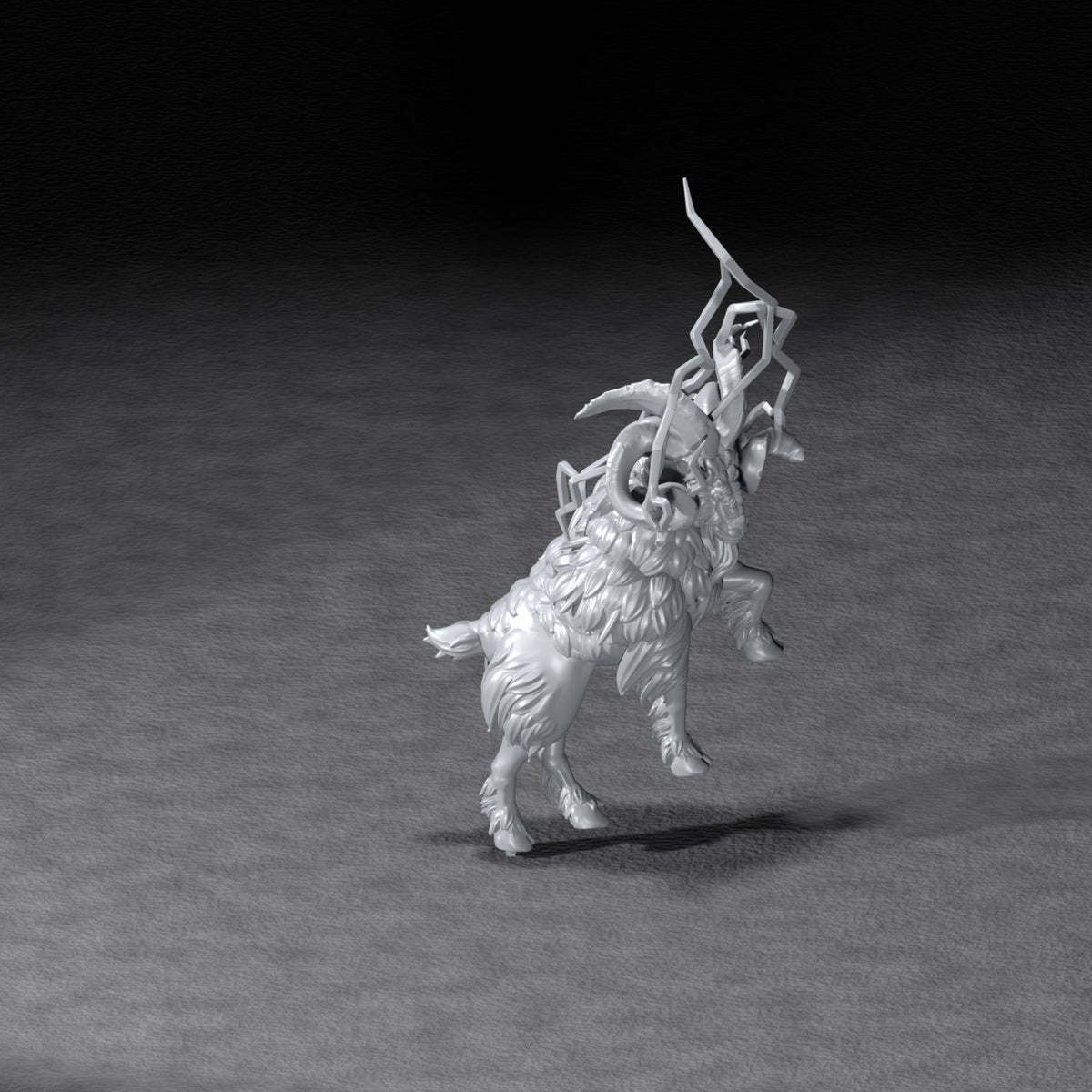 Thunderous Ram resin figure