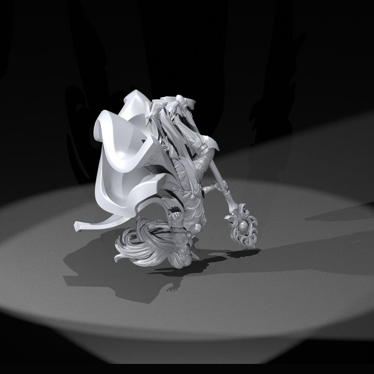 Saphire resin figure