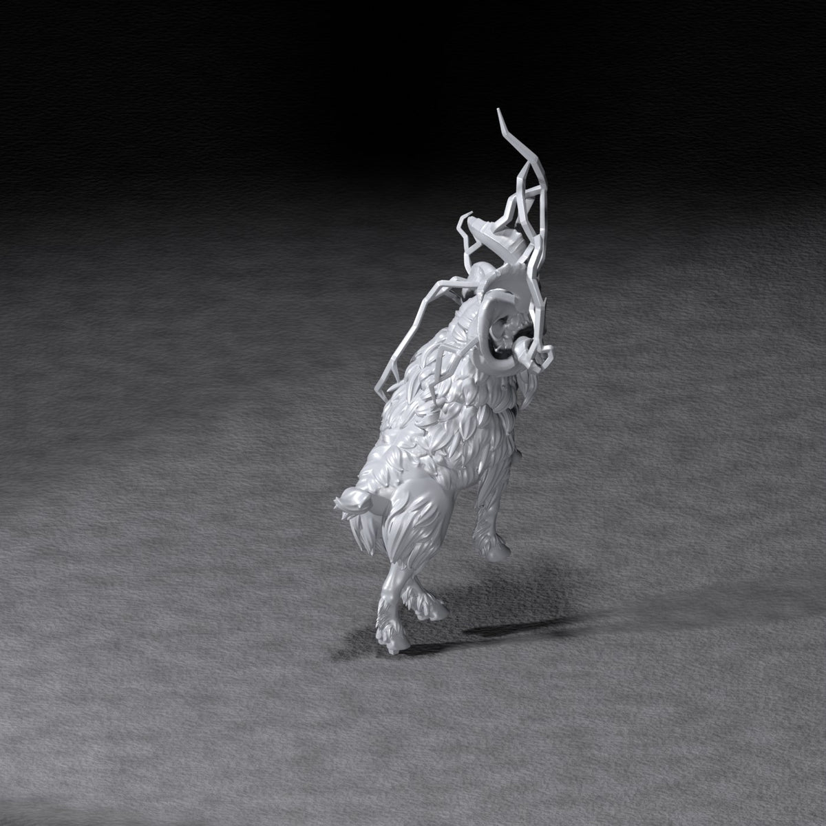 Thunderous Ram resin figure