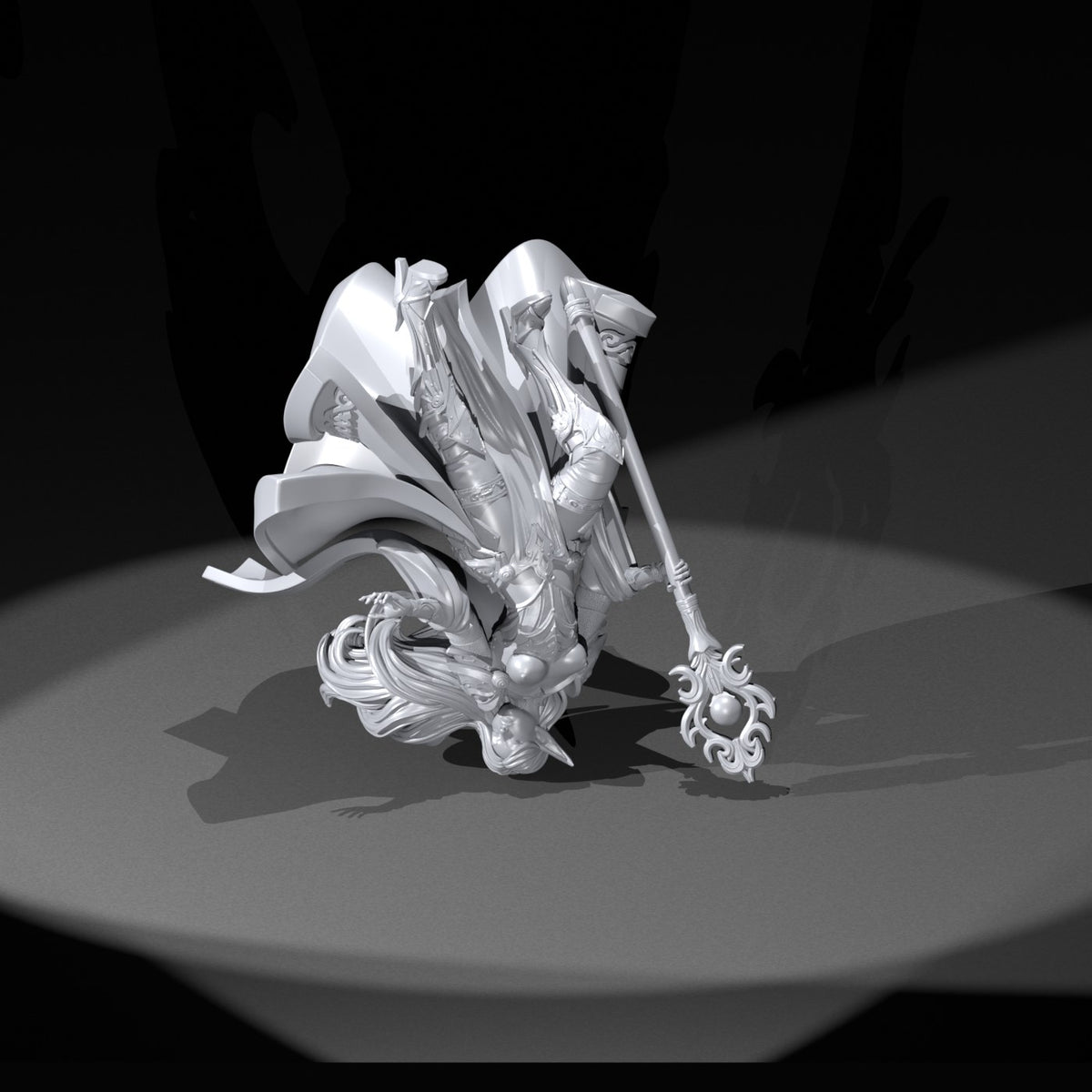 Saphire resin figure