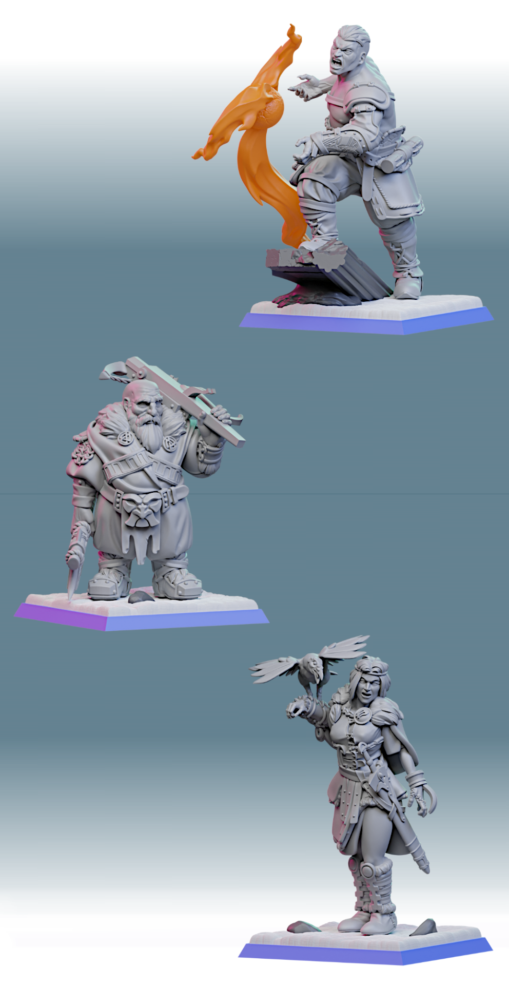 Heroes resin figure
