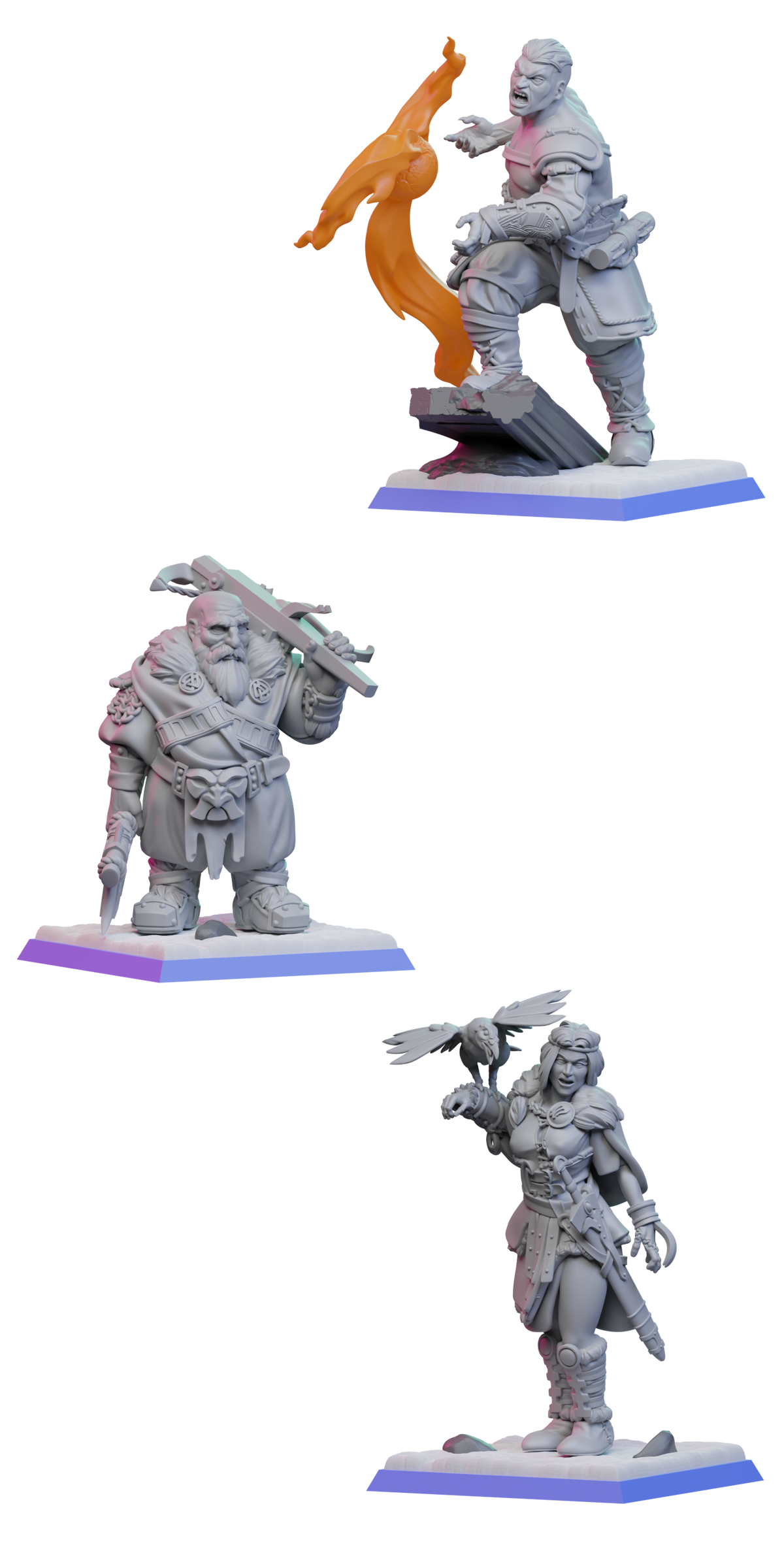 Heroes resin figure