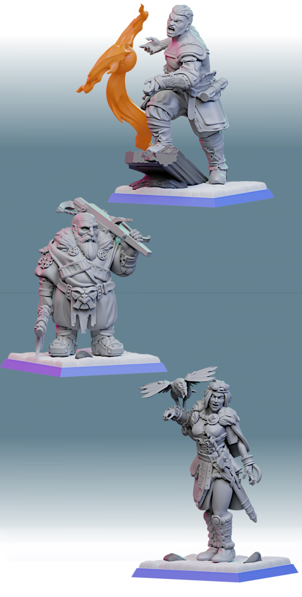 Heroes resin figure