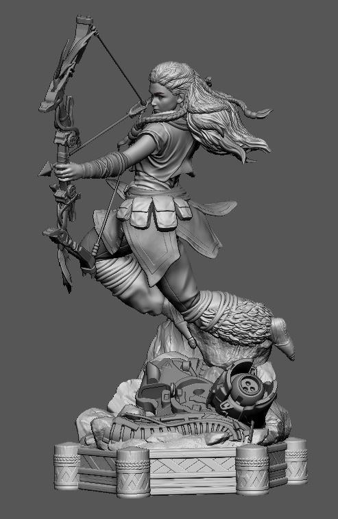 Aloy resin figure