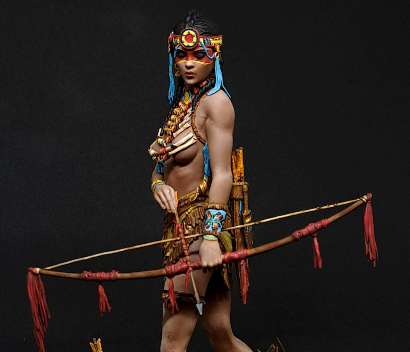 Kora, the Tribal Warrior | 32mm–140mm | 3D Printed Figure | Art Piece | Nerikson | Nerdy Creations