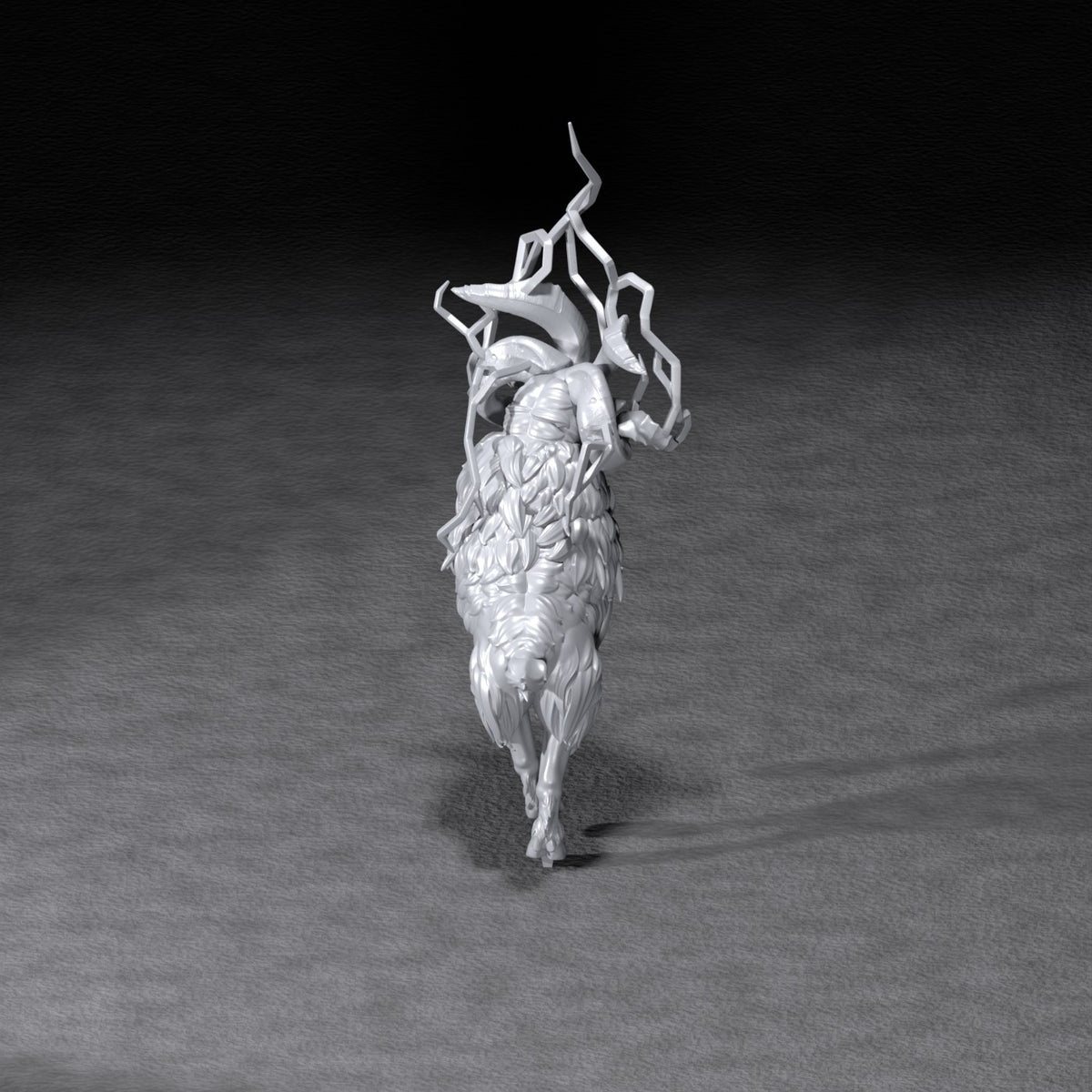 Thunderous Ram resin figure