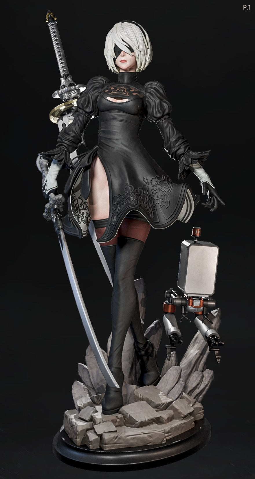 2B resin figure