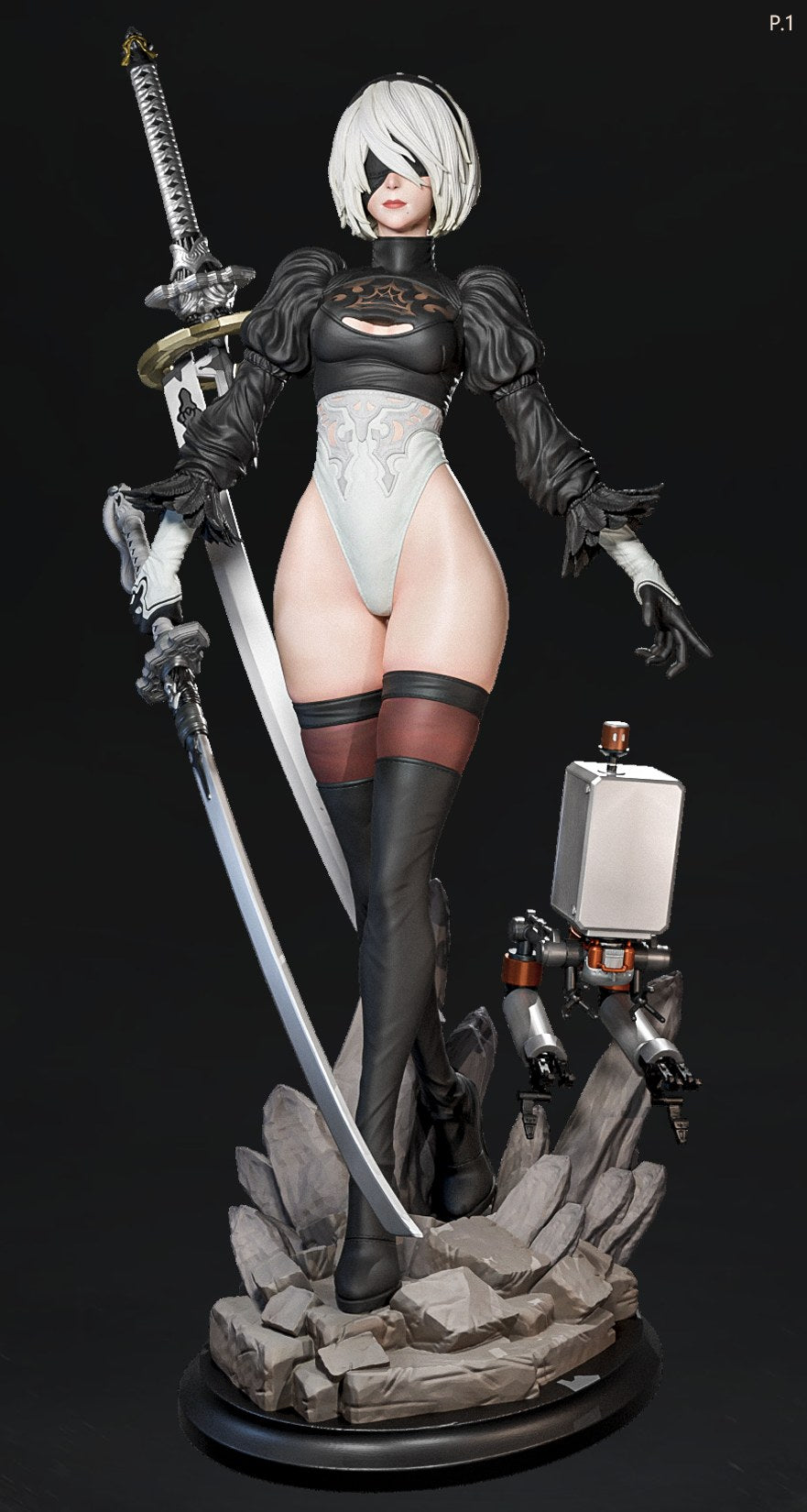2B resin figure