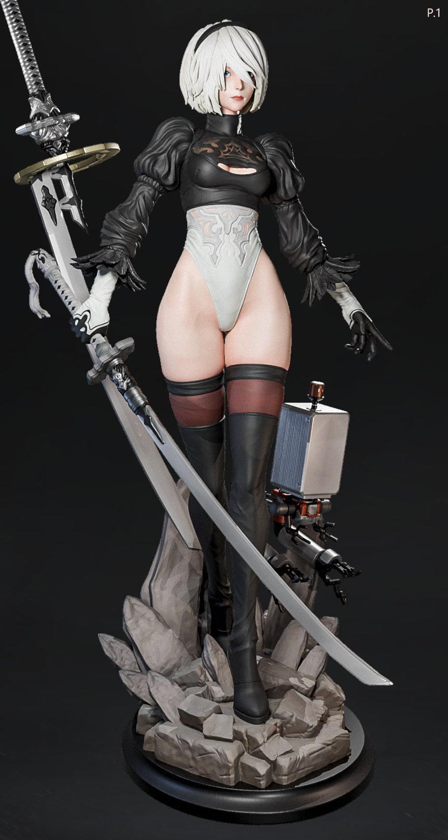 2B resin figure