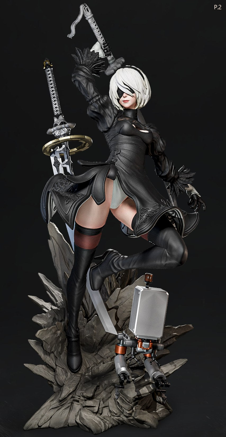 2B resin figure