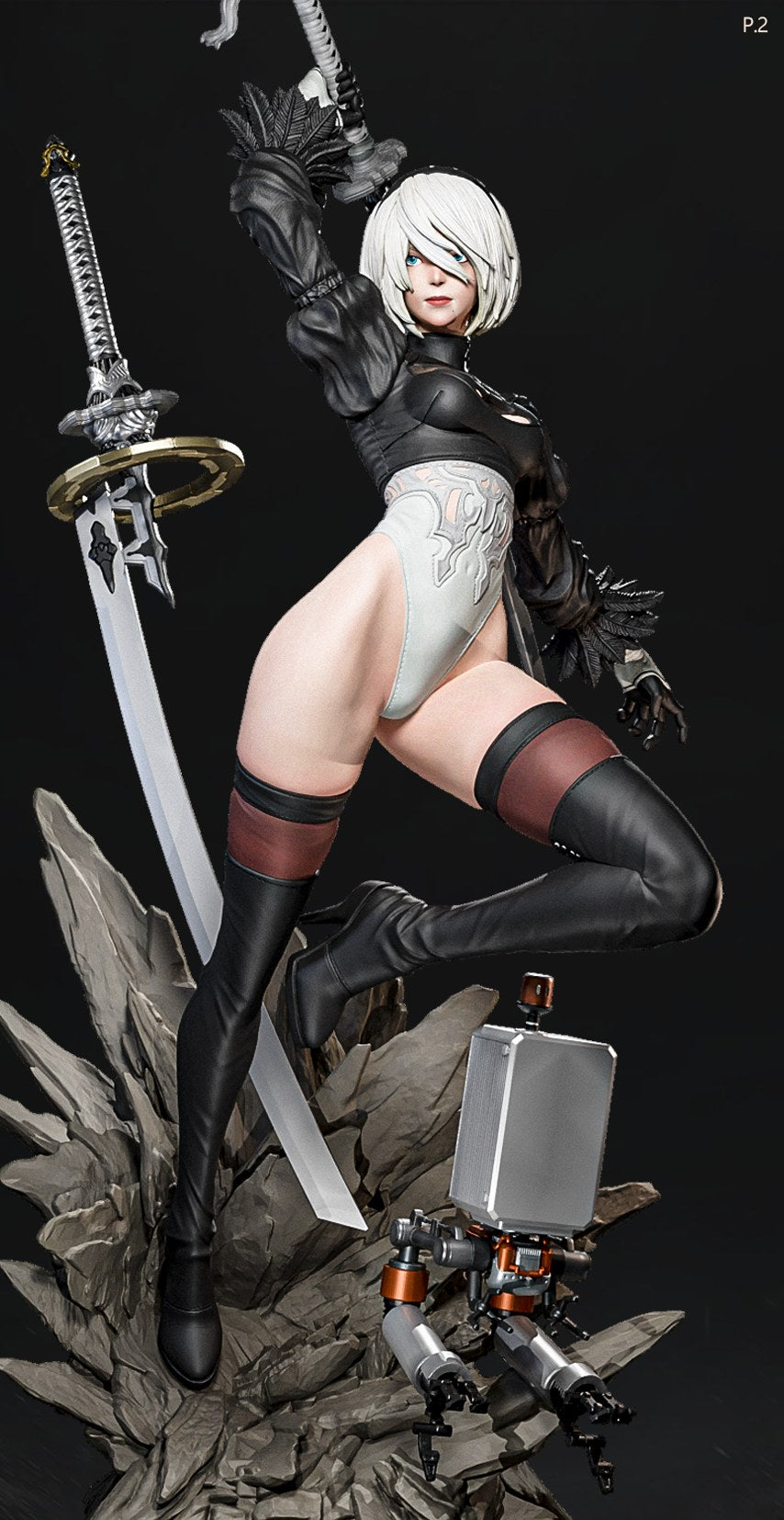 2B resin figure