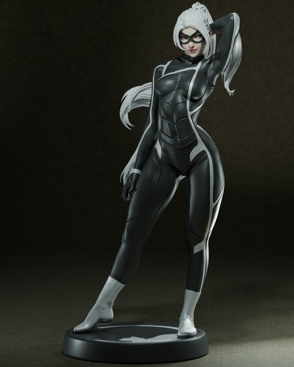 Black Cat resin figure