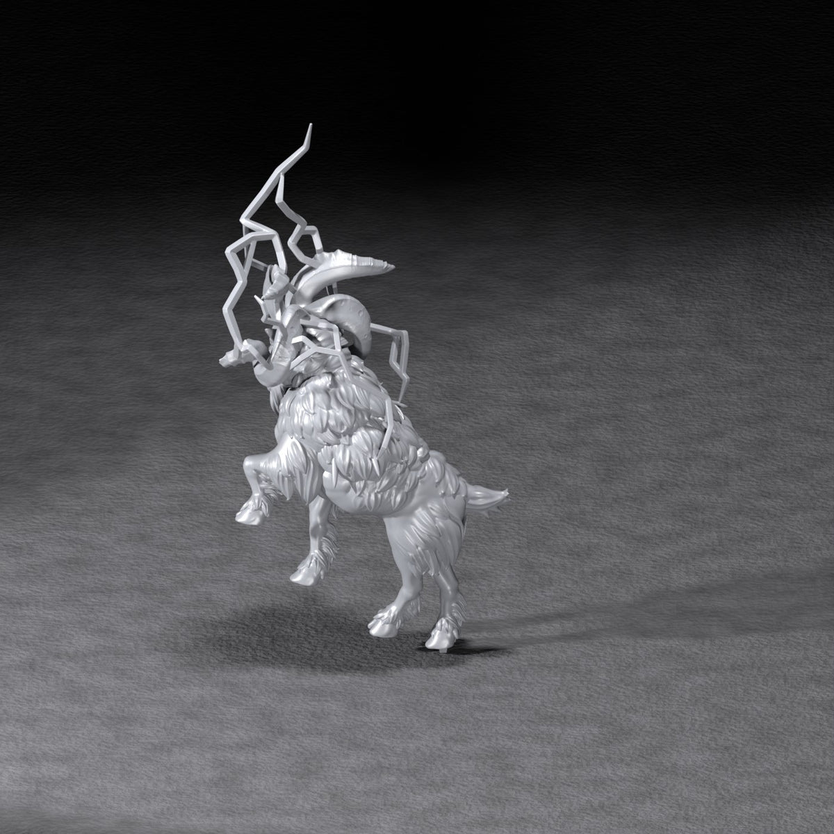 Thunderous Ram resin figure