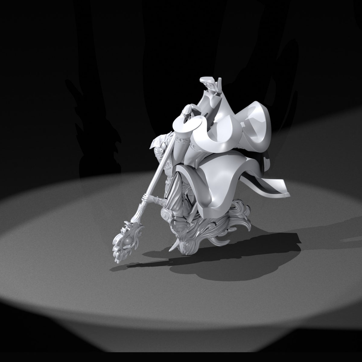 Saphire resin figure
