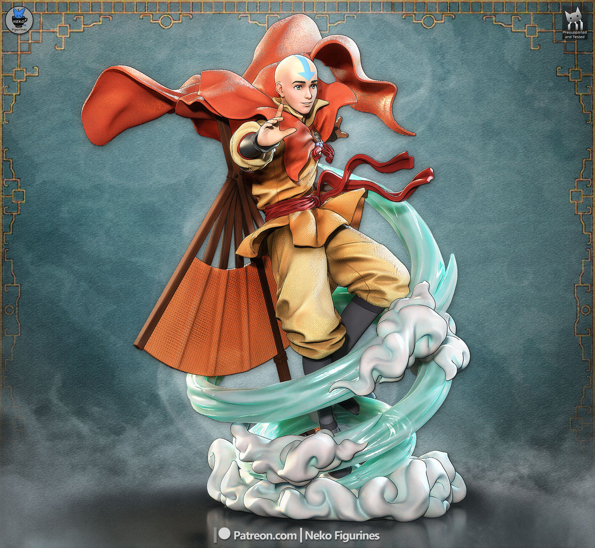 Aang resin figure