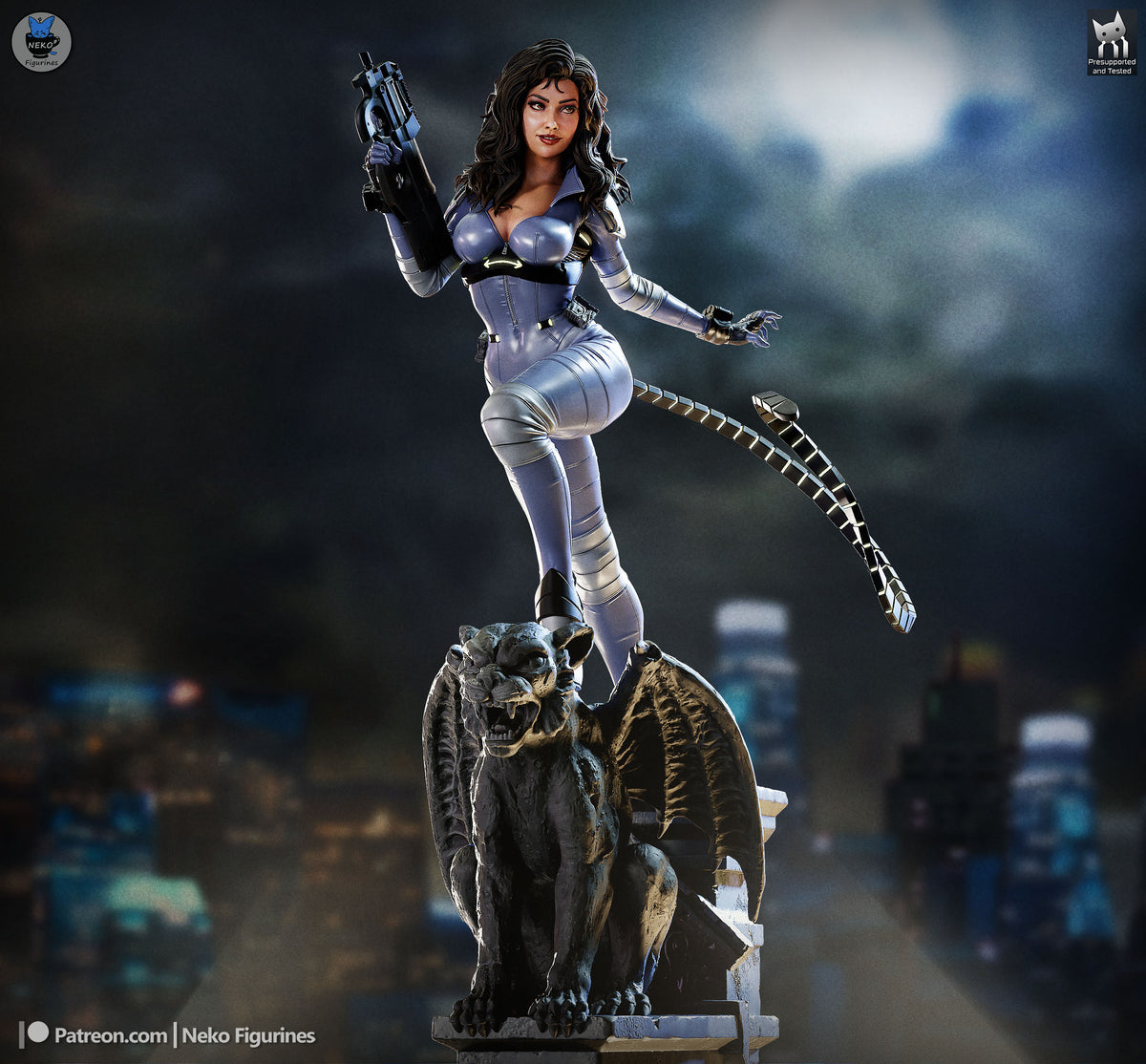 Catwoman Hair (No Helmet) resin figure