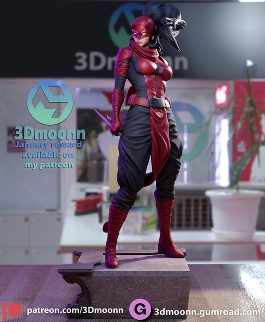 Elektra resin figure