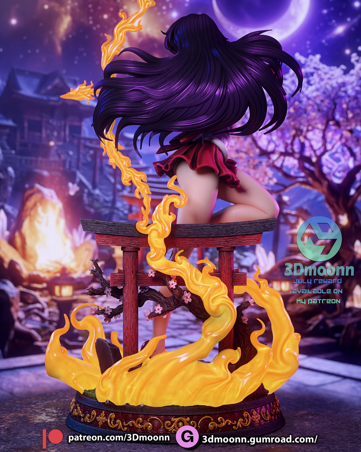 Sailor Mars resin figure