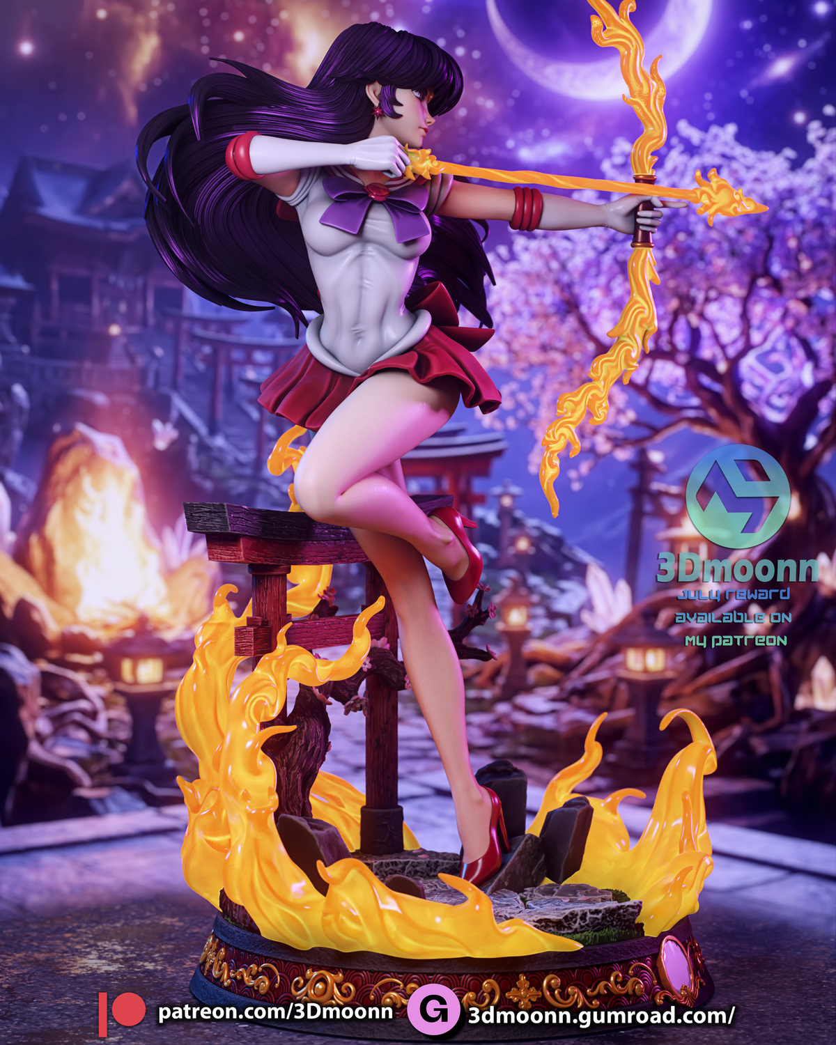Sailor Mars resin figure