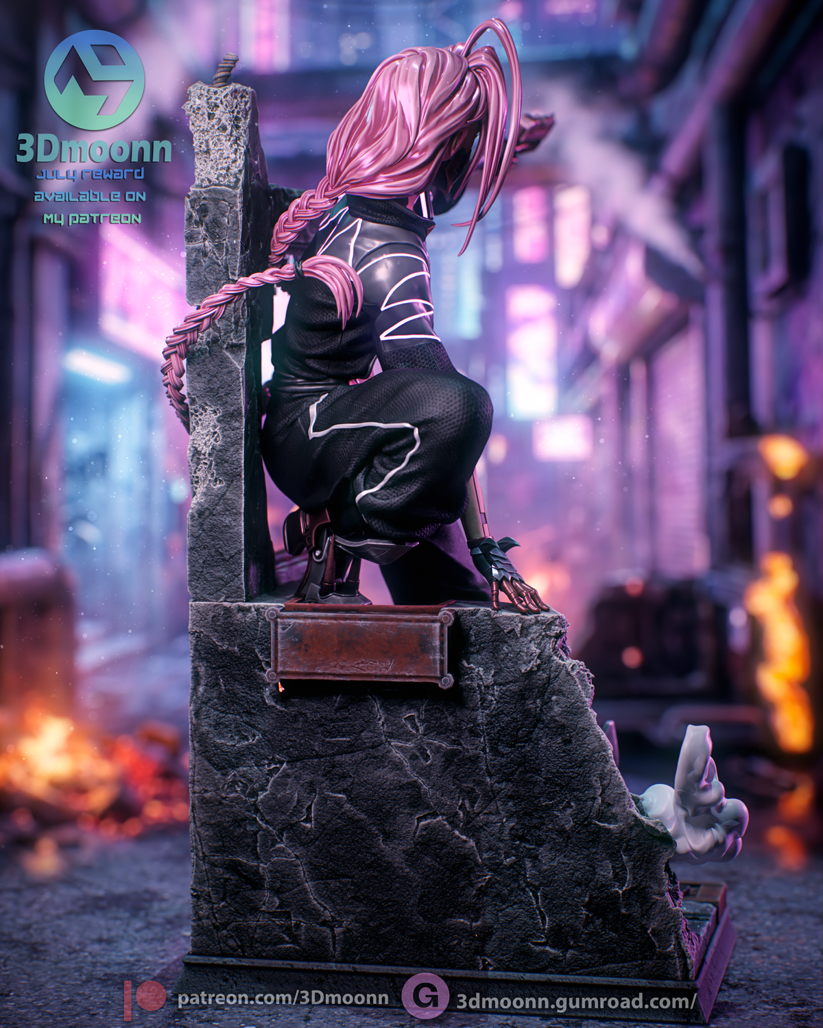Talia Yang Head (Plain) resin figure