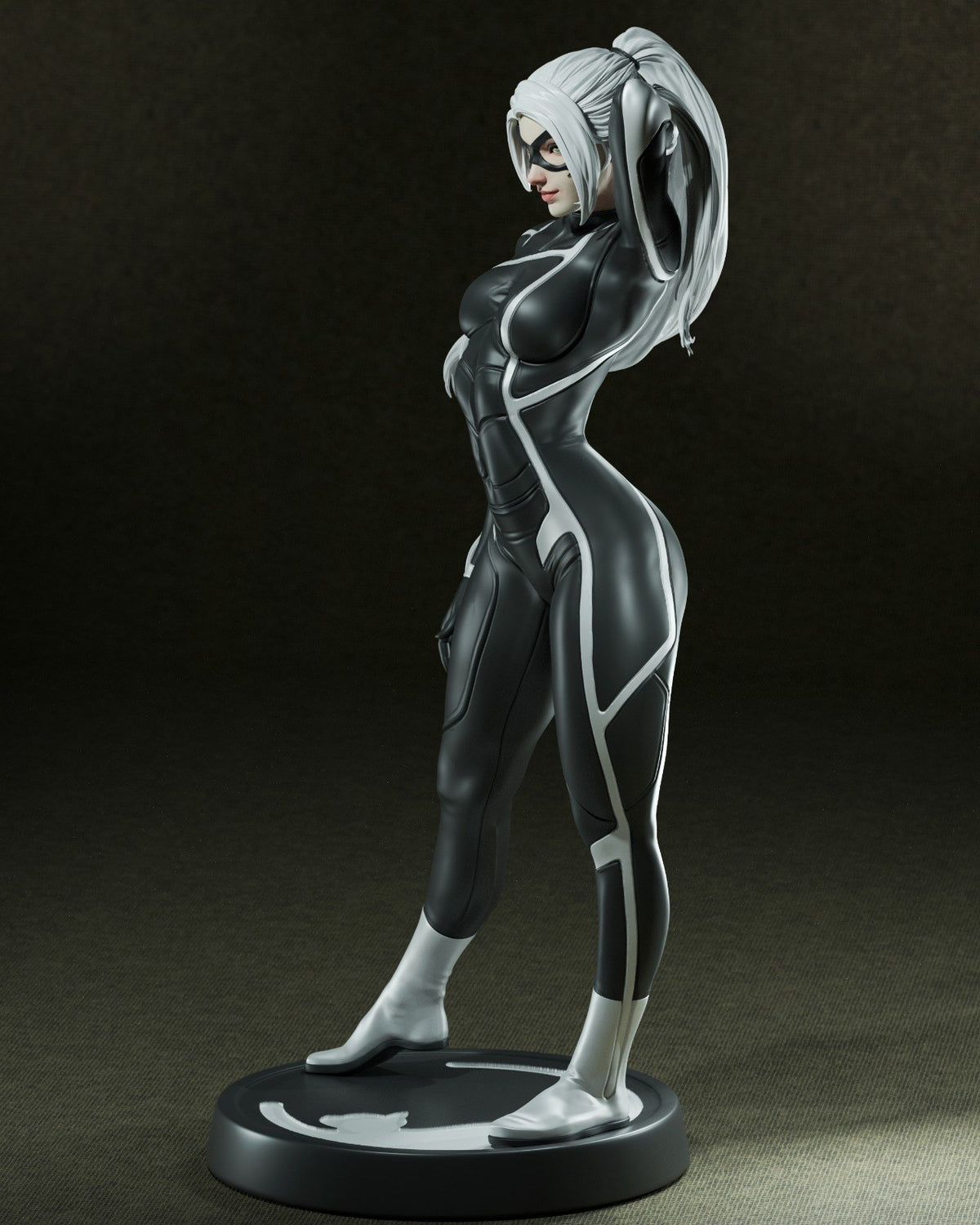 Black Cat resin figure