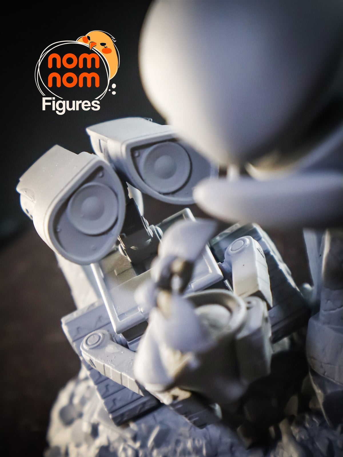 Chibi WALL-E and EVE resin figure