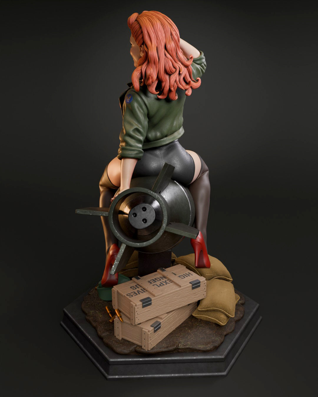 Air Force Bombshell resin figure