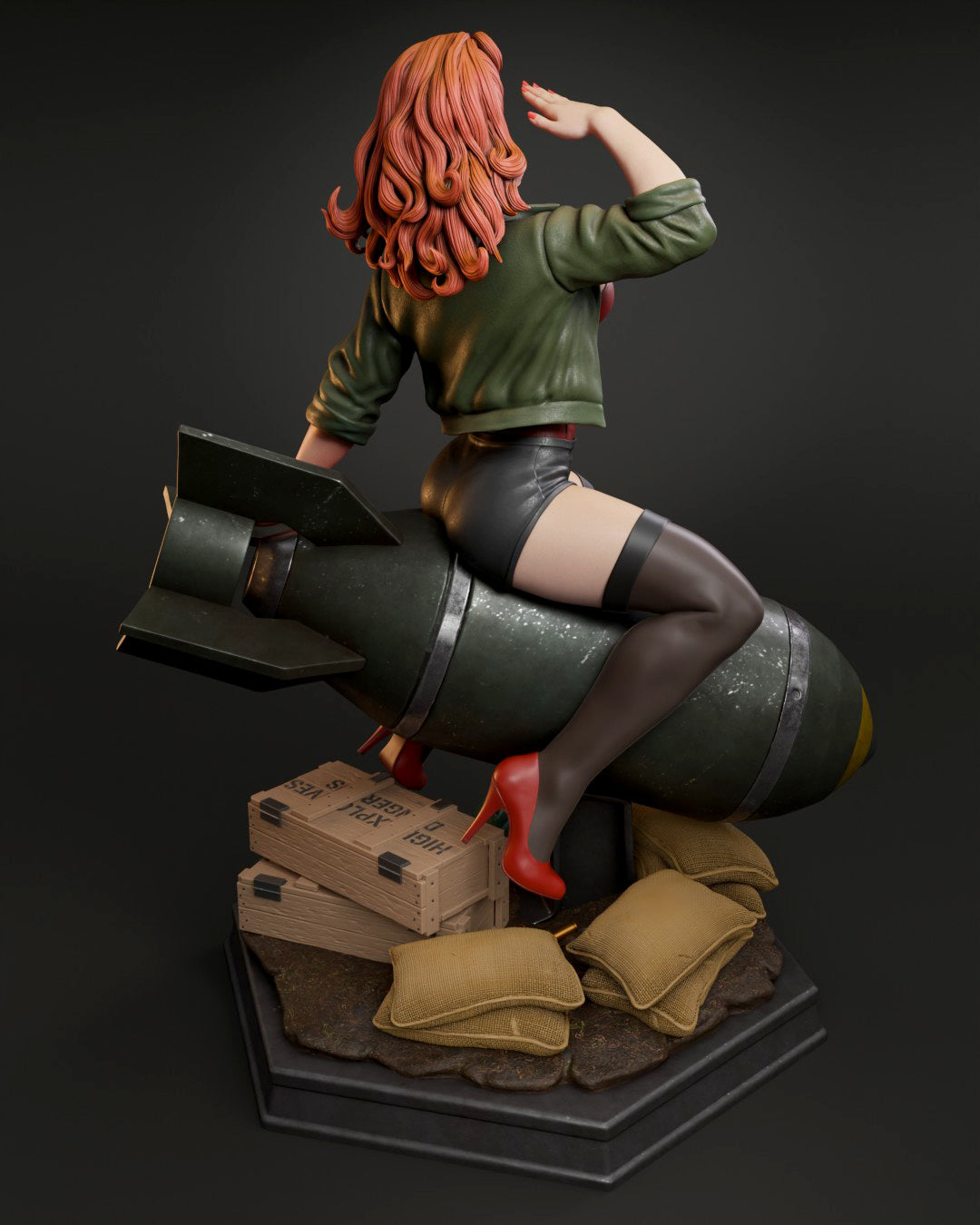 Air Force Bombshell resin figure