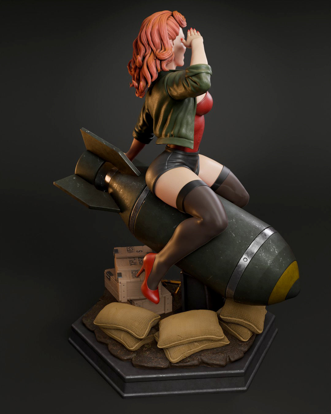 Air Force Bombshell resin figure