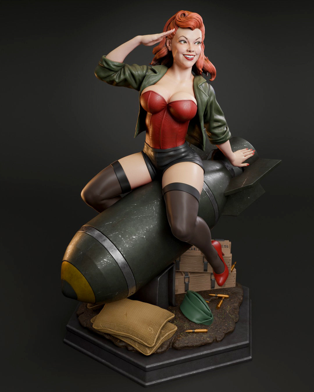 Air Force Bombshell resin figure
