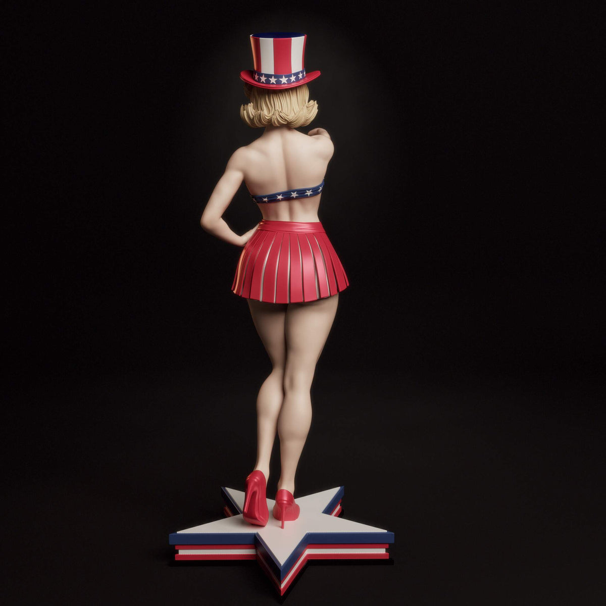 All American Bombshell Large Bust resin figure