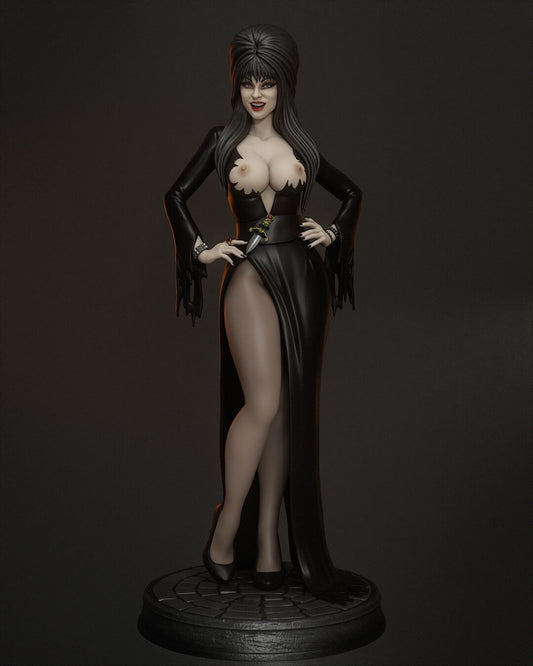 Elvira resin figure