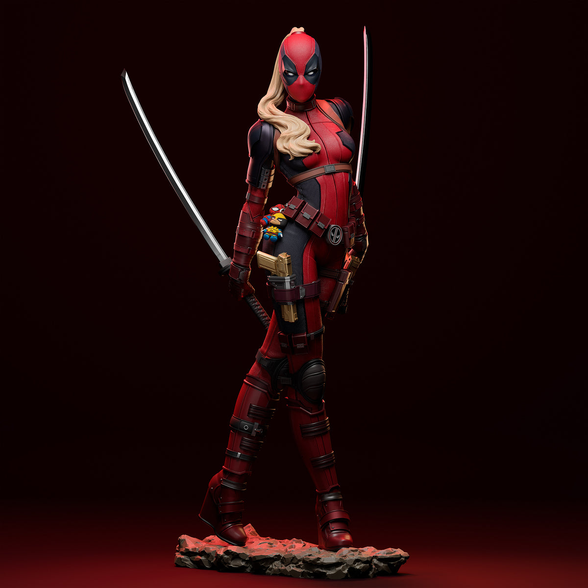 Lady Deadpool 3D Printed Resin Figure