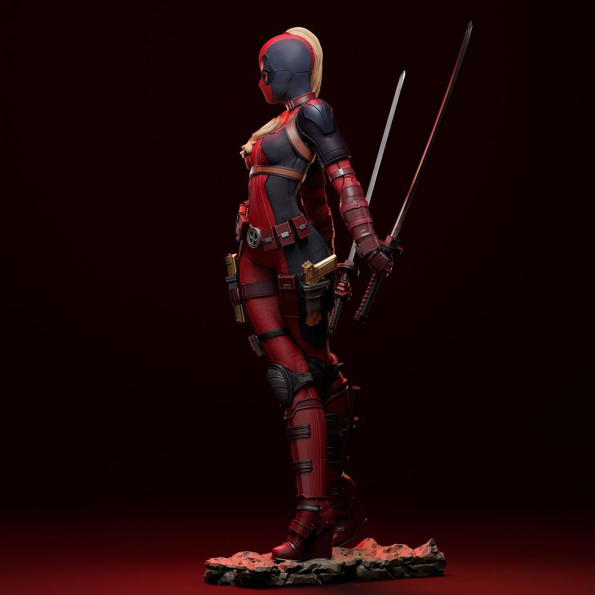 Lady Deadpool 3D Printed Resin Figure