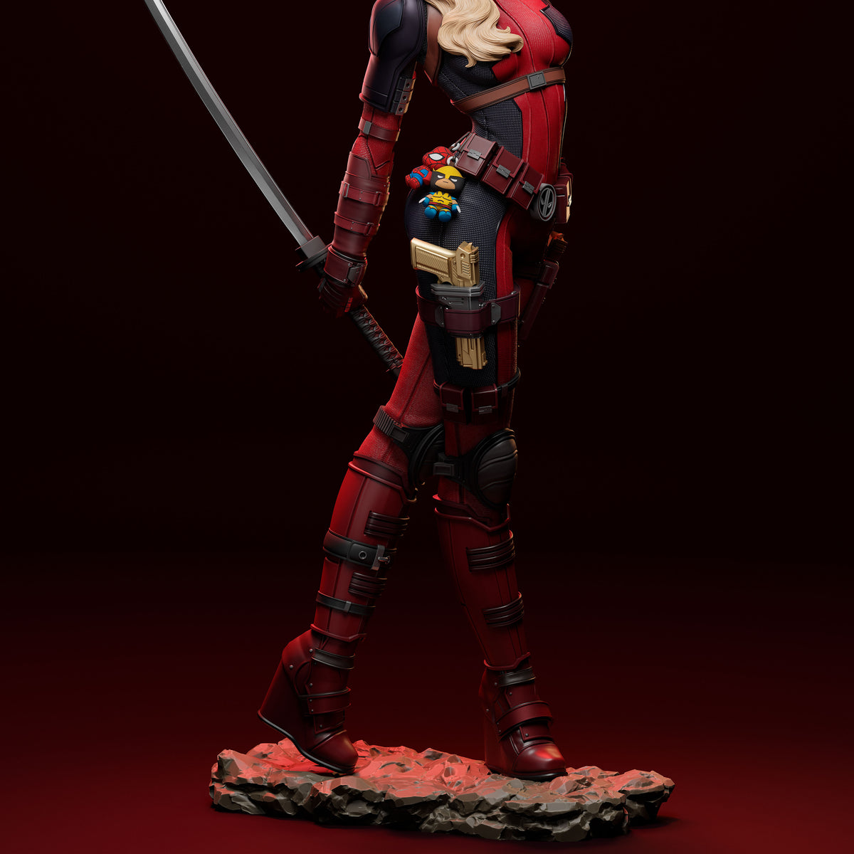 Lady Deadpool 3D Printed Resin Figure