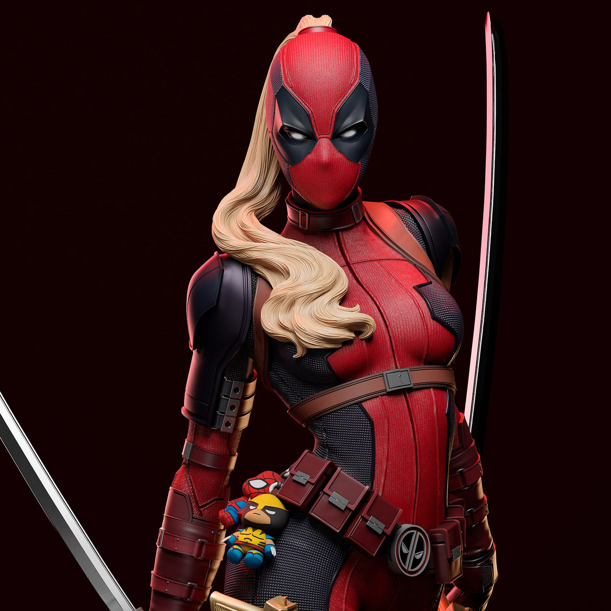Lady Deadpool 3D Printed Resin Figure