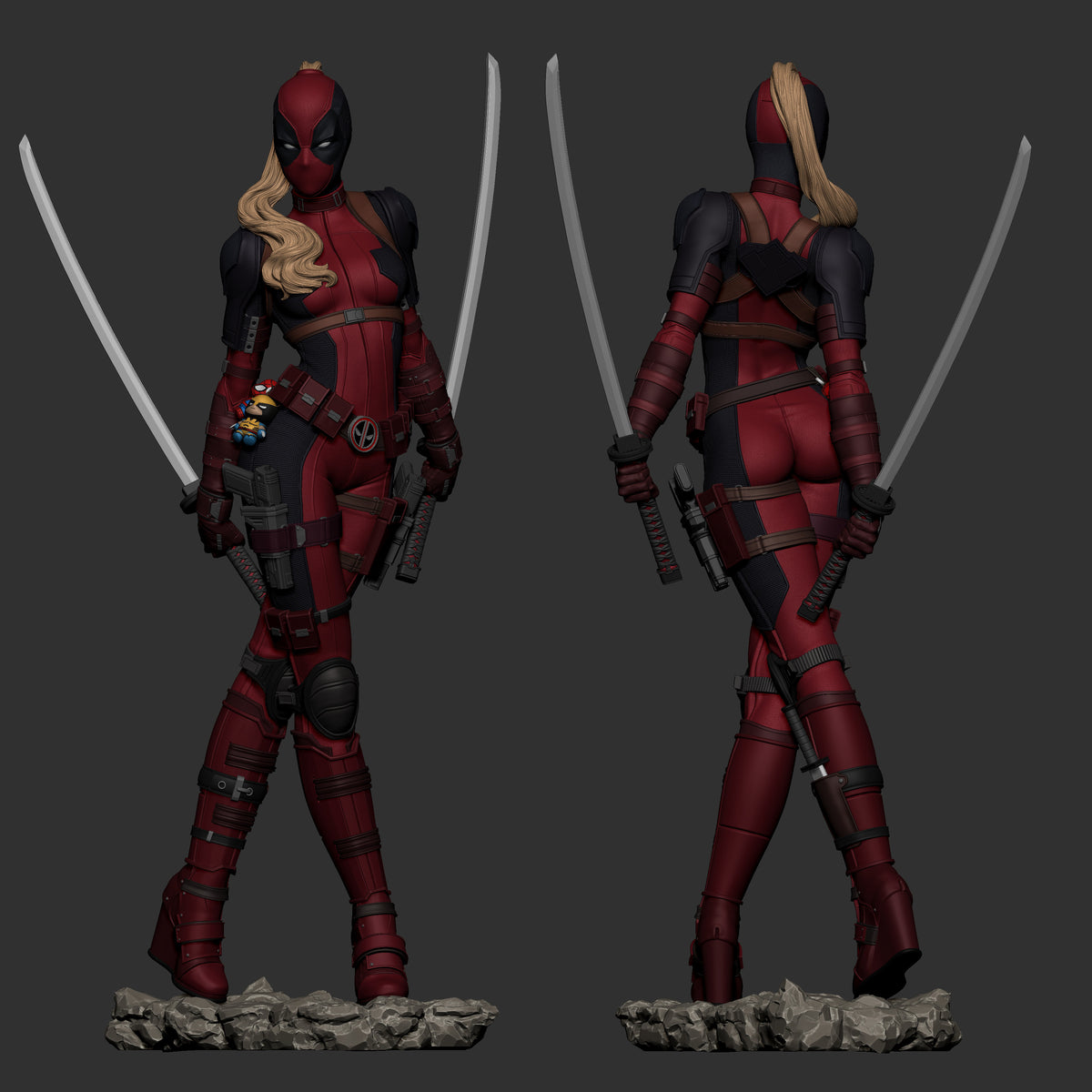 Lady Deadpool 3D Printed Resin Figure