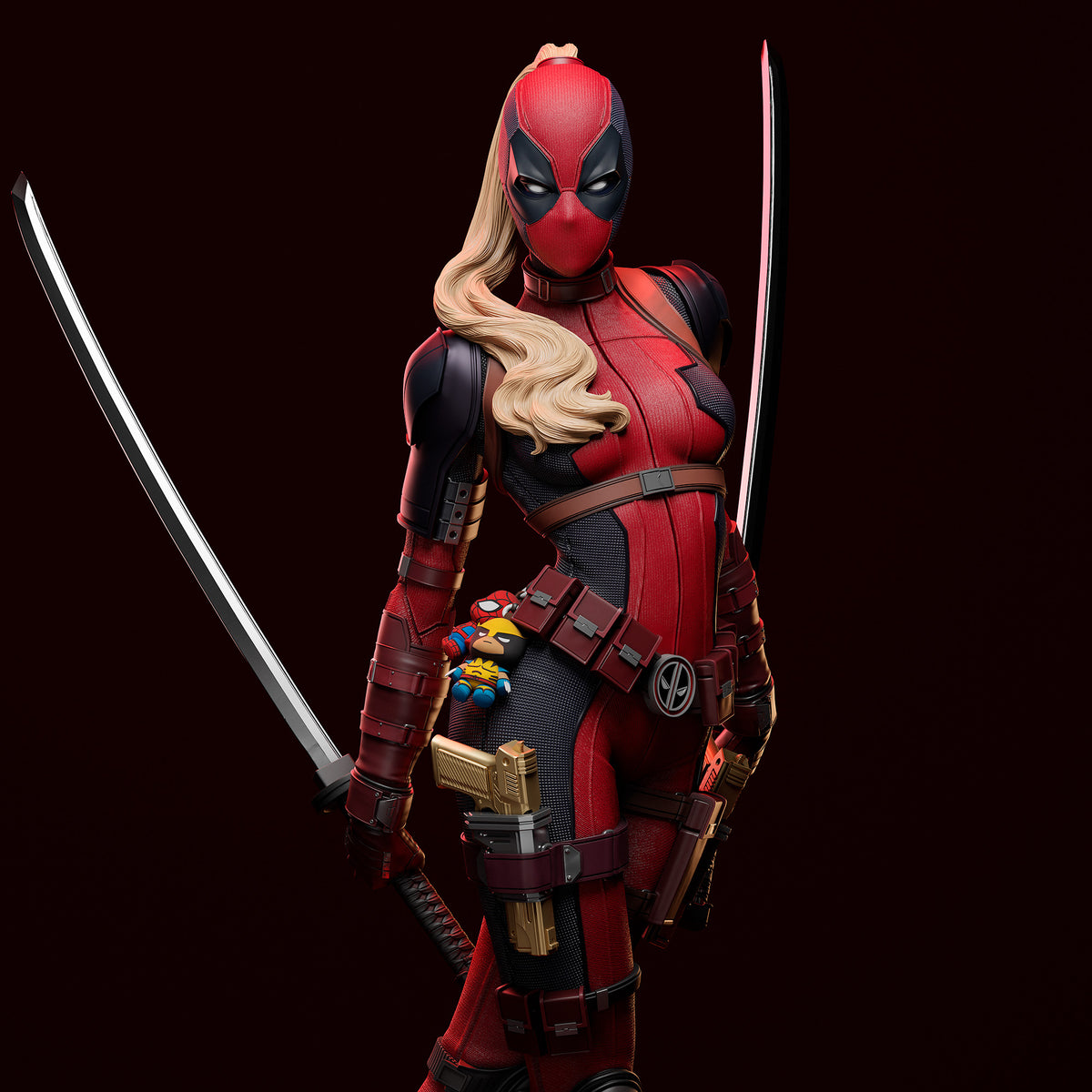 Lady Deadpool 3D Printed Resin Figure