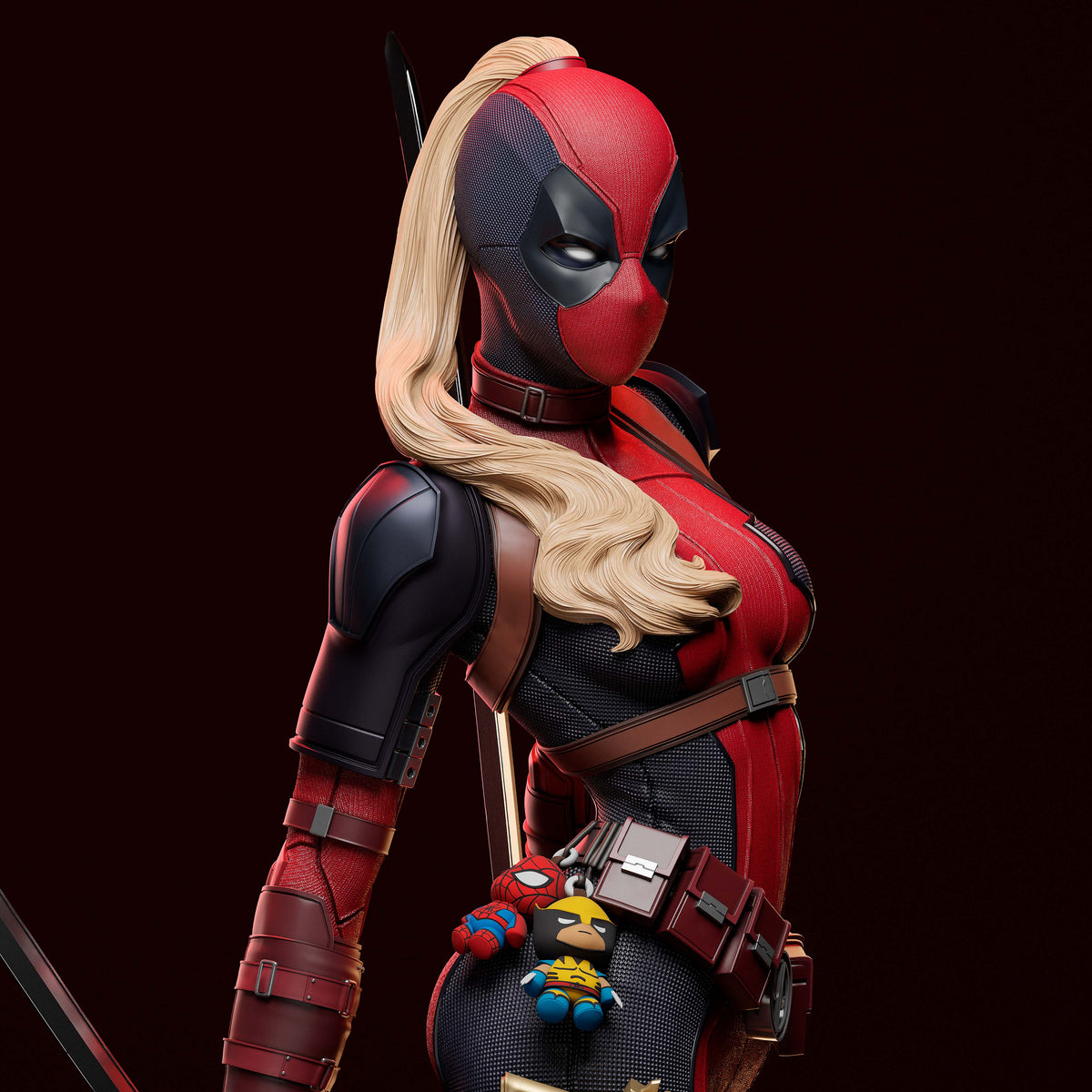 Lady Deadpool 3D Printed Resin Figure