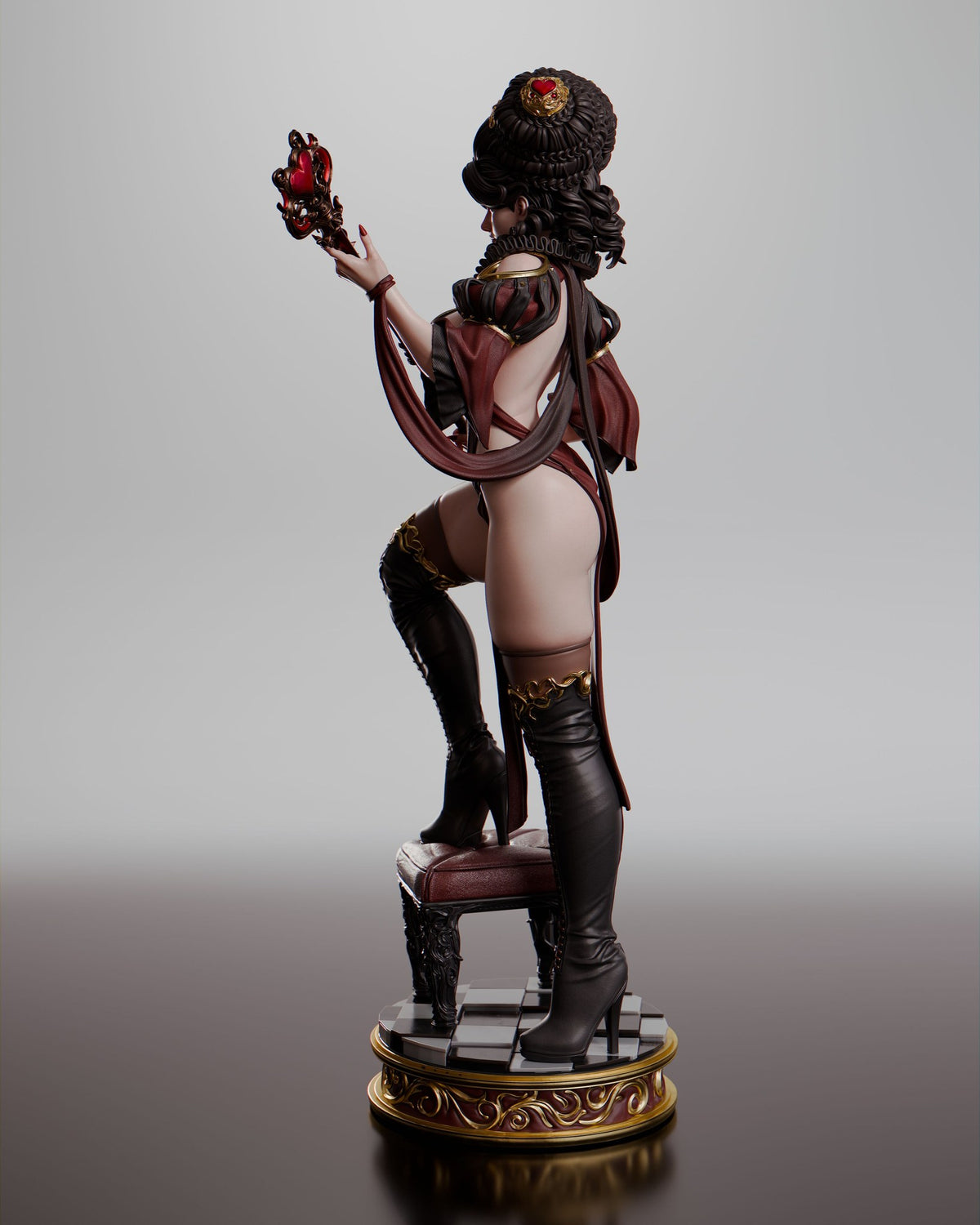 Queen of Hearts resin figure