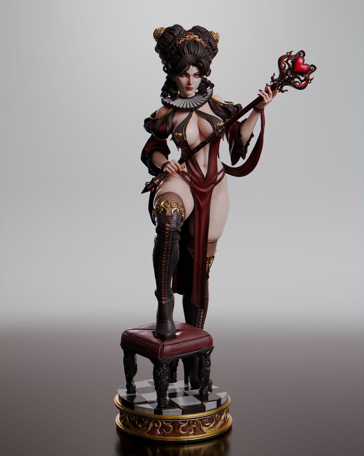 Queen of Hearts resin figure