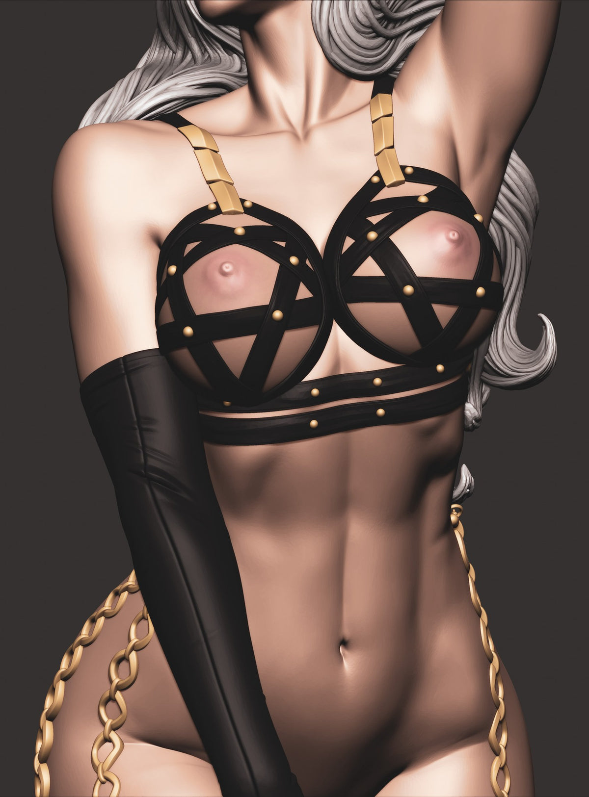 Satana Hellstrom resin figure