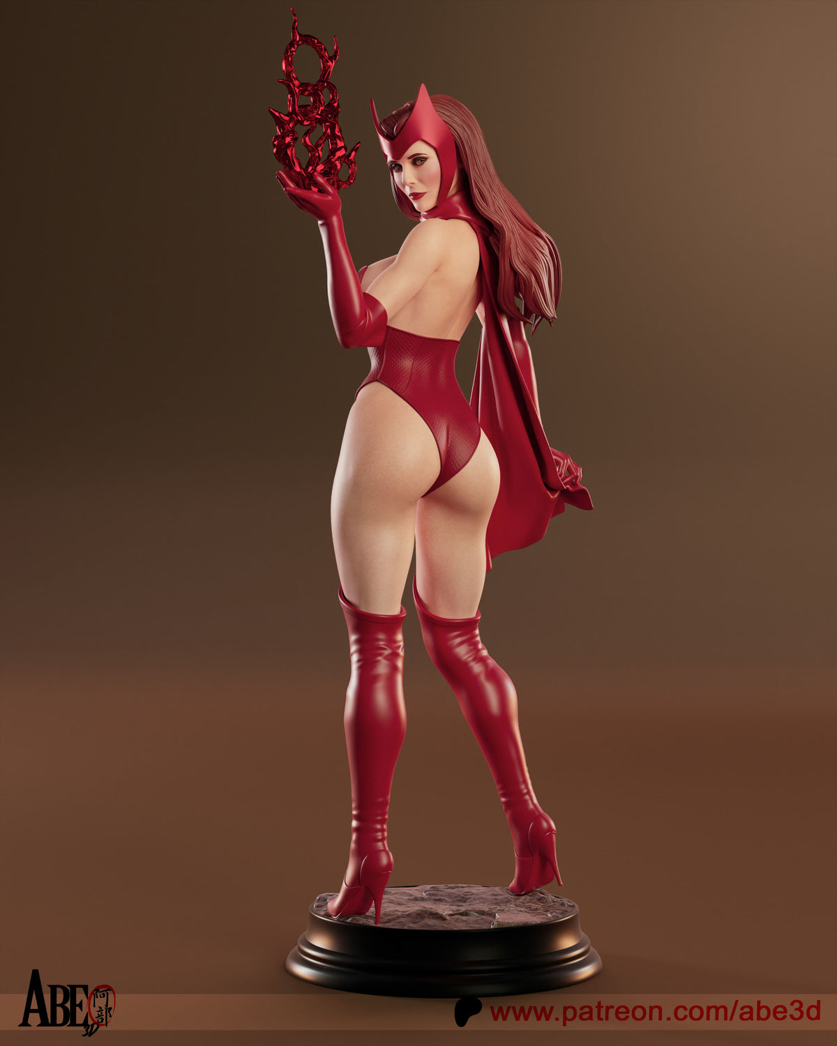 Scarlet Witch Head A resin figure