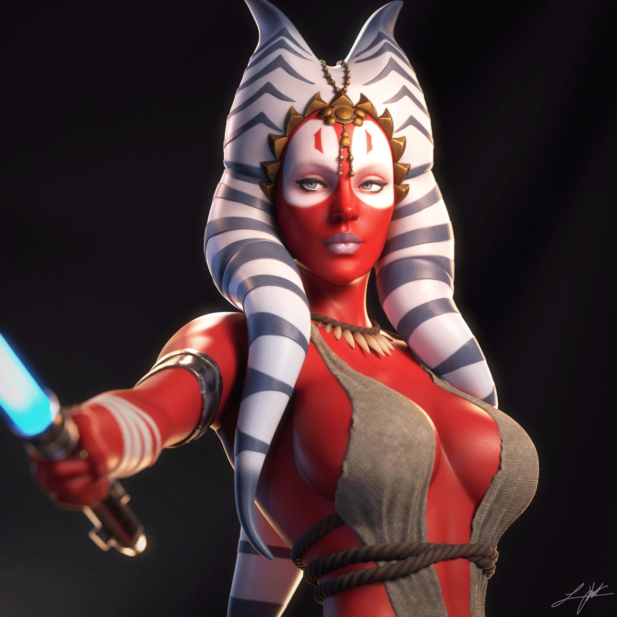 Shaak Ti resin figure