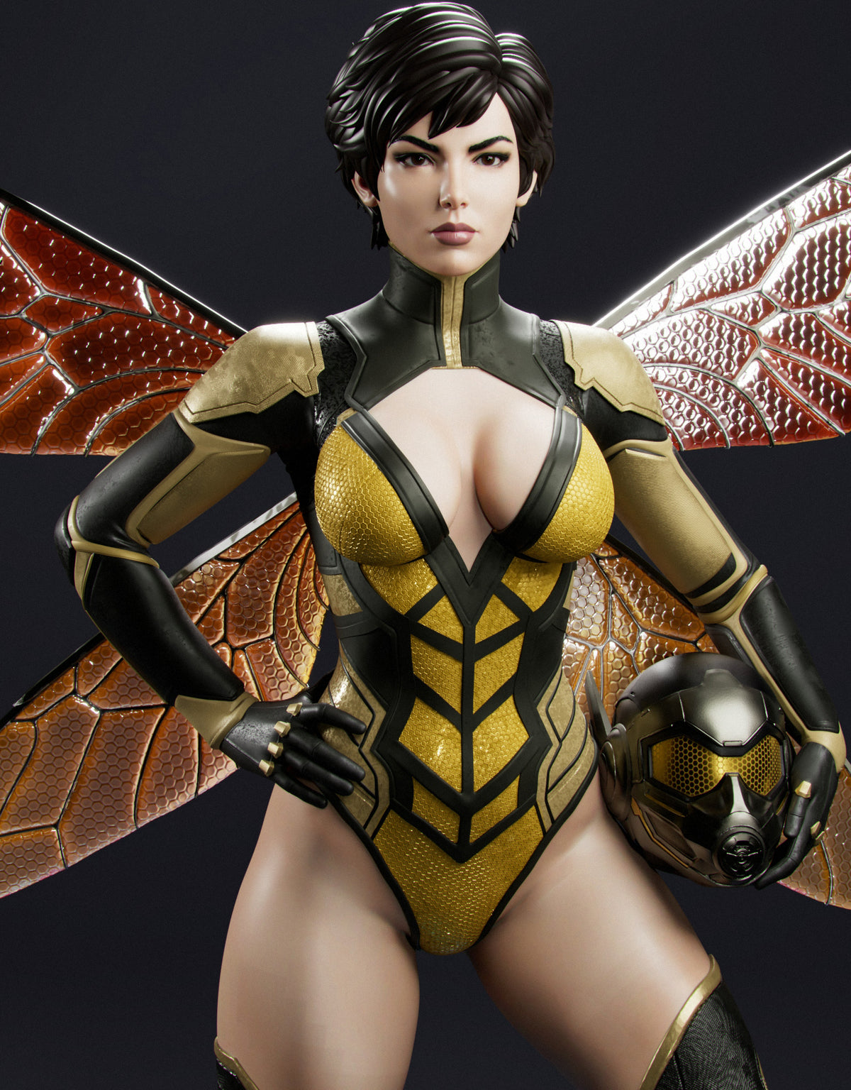 Wasp resin figure