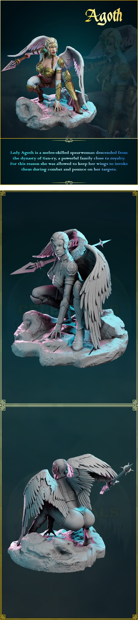 Agoth resin figure
