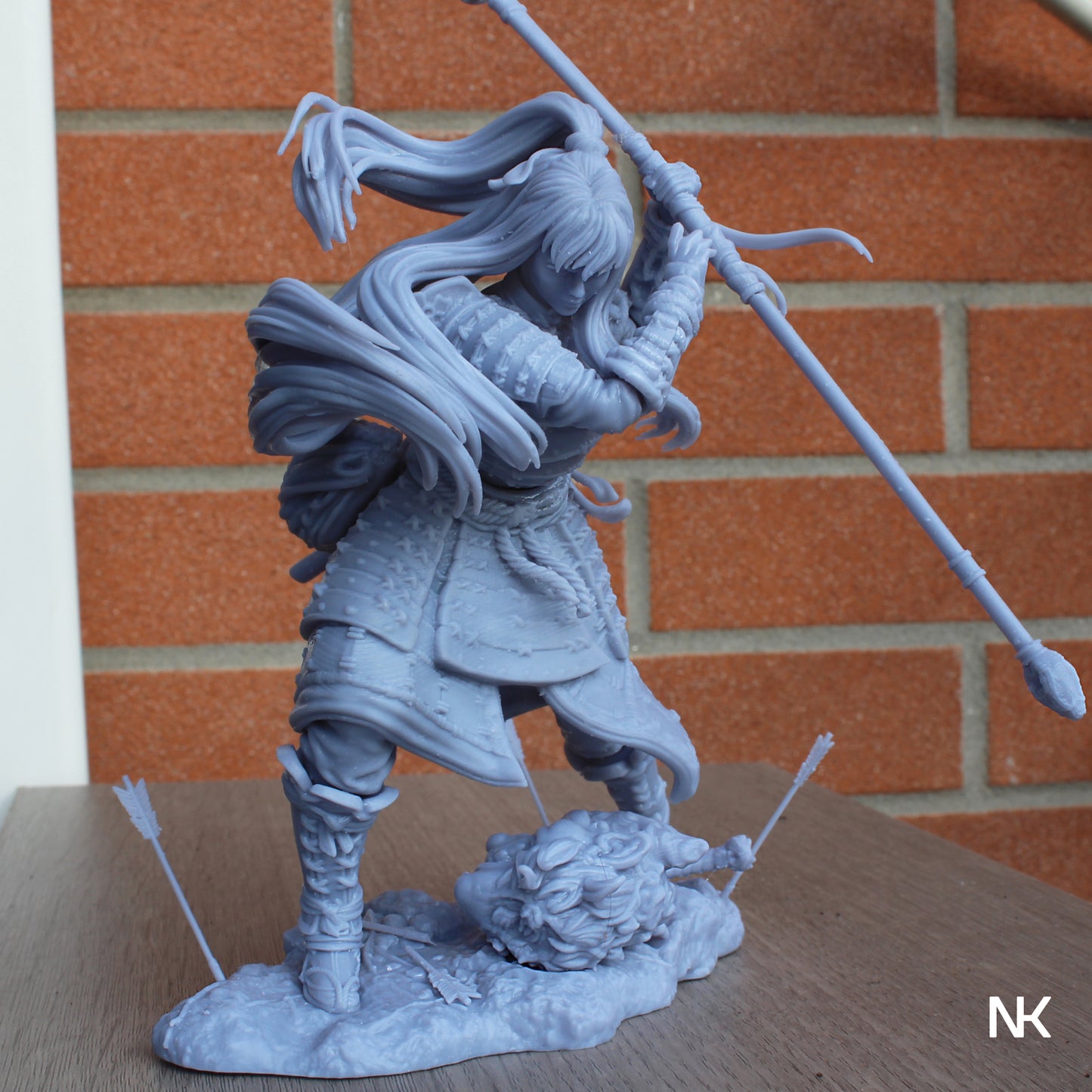 Akiko, the Bounty Hunter | 32mm–185mm | 3D Printed Figure | Art Piece | Nerikson | Nerdy Creations